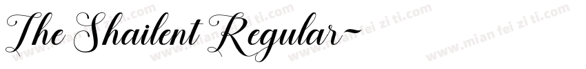The Shailent Regular字体转换
